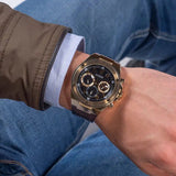 Guess Poseidon Chronograph Black Dial Black Silicone Strap Watch For Men - GW0425G1 Authentic Buy Shop Now