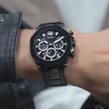 Guess Edge Chronograph Black Dial Black Steel Strap Watch For Men - GW0539G3 Authentic Buy Shop Now