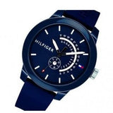 Tommy Hilfiger Denim Quartz Blue Dial Blue Rubber Strap Watch for Men - 1791482 Authentic Buy Shop Now