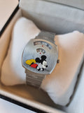 Gucci Grip x Disney Quartz Silver Dial Silver Steel Strap Unisex Watch - YA157419 Authentic Buy Shop Now