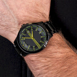 Armani Exchange Hampton Black Dial Black Steel Strap Watch For Men - AX2407 Authentic Buy Shop Now