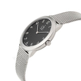 Calvin Klein Minimal Black Dial Silver Mesh Bracelet Watch for Women - K3M53151 Authentic Buy Shop Now