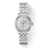 Tissot Le Locle Lady Automatic Diamonds Silver Dial Silver Steel Strap Watch For Women - T006.207.11.036.00 Authentic Buy Shop Now