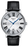 Tissot Carson Premium Silver Dial Black Leather Strap Watch For Men - T122.410.16.033.00 Authentic Buy Shop Now