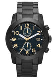 Marc Jacobs Larry Chronograph Black Dial Black Steel Strap Watch for Men - MBM8606 Authentic Buy Shop Now
