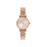 Emporio Armani T-Bar Gianni Rose Gold Dial Rose Gold Steel Strap Watch For Women - AR11059 Authentic Buy Shop Now