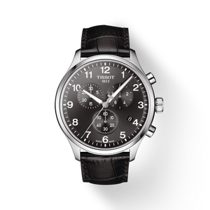Tissot Chrono XL Classic Black Dial Black Leather Strap Watch For Men - T116.617.16.057.00 Authentic Buy Shop Now