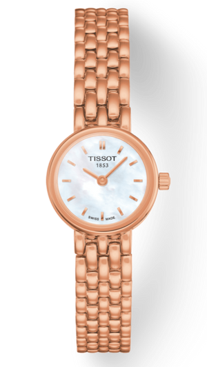 Tissot T Lady Lovely Mother of Pearl Dial Rose Gold Steel Strap Watch For Women - T058.009.33.111.00 Authentic Buy Shop Now