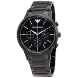 Emporio Armani Dress Chronograph Quartz Black Dial Black Stainless Steel Strap Watch For Men - AR2485 Authentic Buy Shop Now