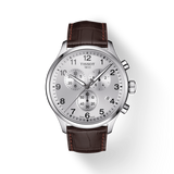 Tissot Chrono XL Silver Dial Brown Leather Strap Watch For Men - T116.617.16.037.00 Authentic Buy Shop Now