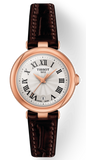 Tissot Bellissima Small Lady White Dial Brown Leather Strap Watch For Women - T126.010.36.013.00 Authentic Buy Shop Now