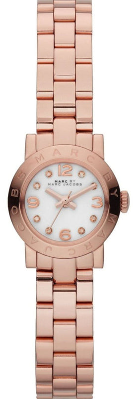 Marc Jacobs Amy White Dial Rose Gold Steel Strap Watch for Women - MBM8613 Authentic Buy Shop Now