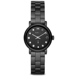 Marc Jacobs Marc Black Dial Black Steel Strap Watch for Women - MBM8673 Authentic Buy Shop Now