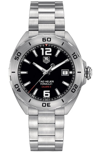 Tag Heuer Formula 1 Automatic Black Dial Silver Steel Strap Watch for Men - WAZ2113.BA0875 Authentic Buy Shop Now