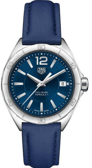 Tag Heuer Formula 1 Quartz Blue Dial Blue Leather Strap Watch for Women - WBJ1312.FC8231 Authentic Buy Shop Now