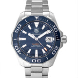 Tag Heuer Aquaracer Calibre 5 Blue Dial Silver Steel Strap Watch for Men - WAY211C.BA0928 Authentic Buy Shop Now