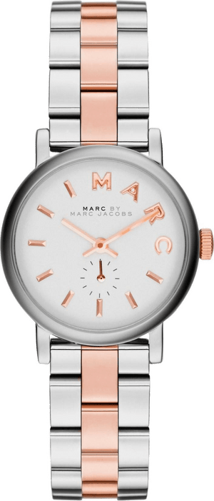 Marc Jacobs Baker White Dial Two Tone Steel Strap Watch for Women - MBM3331 Authentic Buy Shop Now