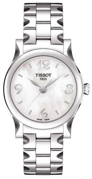Tissot Stylis-T Mother of Pearl Dial Watch For Women - T028.210.11.117.02 Authentic Buy Shop Now