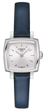 Tissot Lovely Square Silver Dial Blue Leather Strap Watch For Women - T058.109.16.031.00 Authentic Buy Shop Now