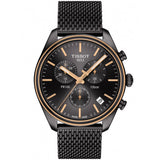 Tissot T Classic PR 100 Chronograph Anthracite Black Dial Black Mesh Bracelet Watch For Men - T101.417.23.061.00 Authentic Buy Shop Now