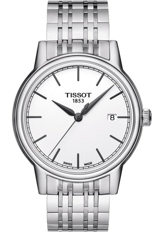 Tissot Carson Steel White Dial Silver Steel Strap Watch For Men - T085.410.11.011.00 Authentic Buy Shop Now
