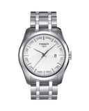 Tissot T Trend Couturier Chronograph White Dial Silver Steel Strap Watch For Men - T035.410.11.031.00 Authentic Buy Shop Now