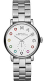 Marc Jacobs Marc White Dial Silver Steel Strap Watch for Women - MBM3420 Authentic Buy Shop Now
