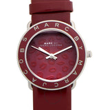 Marc Jacobs Amy Red Dial Burgundy Leather Strap Watch for Women - MBM1162 Authentic Buy Shop Now