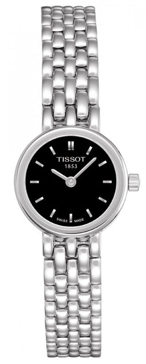 Tissot T Lady Lovely Black Dial Silver Steel Strap Watch For Women - T058.009.11.051.00 Authentic Buy Shop Now