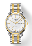 Tissot T Classic Automatics III White Dial Two Tone Steel Strap Watch For Men - T065.430.22.031.00 Authentic Buy Shop Now