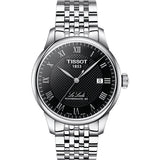 Tissot Le Locle Powermatic 80 Black Dial Silver Steel Strap Watch For Men - T006.407.11.053.00 Authentic Buy Shop Now