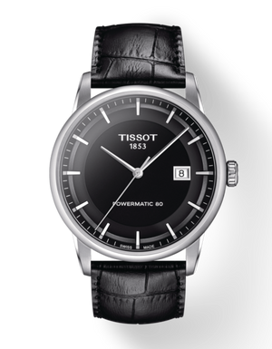 Tissot T Classic Luxury Black Dial Black Leather Strap Watch For Men - T086.407.16.051.00 Authentic Buy Shop Now