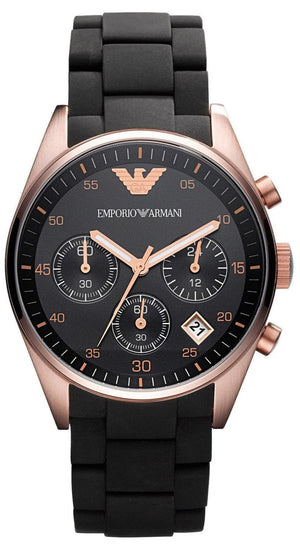 Emporio Armani Sportivo Black Dial Black Steel Strap Watch For Women - AR5906 Authentic Buy Shop Now