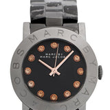 Marc Jacobs Rock Crystal Grey Dial Grey Steel Strap Watch for Women - MBM8596 Authentic Buy Shop Now