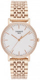 Tissot Everytime Medium White Dial Rose Gold Mesh Bracelet Watch For Men - T109.410.33.031.00 Authentic Buy Shop Now