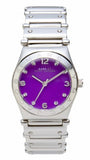 Marc Jacobs Amy Purple Dial Silver Steel Strap Watch for Women - MBM8560 Authentic Buy Shop Now