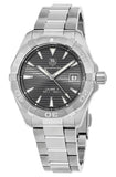 Tag Heuer Aquaracer Automatic Anthracite Grey Dial Silver Steel Strap Watch for Men - WAY2113.BA0928 Authentic Buy Shop Now