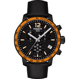 Tissot T Sport Quickster Chronograph Black Dial Black Rubber Strap Watch For Men - T095.417.36.057.01 Authentic Buy Shop Now