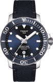 Tissot Seastar 1000 Powermatic 80 Silicium Blue Dial Blue Nylon Strap Watch For Men - T120.407.17.041.01 Authentic Buy Shop Now