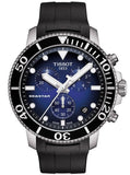 Tissot Seastar 1000 Chronograph Blue Dial Black Rubber Strap Watch For Men - T120.417.17.041.00 Authentic Buy Shop Now
