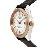 Tissot T Classic Ballade Powermatic 80 Lady Silver Dial Brown Leather Strap Watch For Women - T108.408.26.037.00 Authentic Buy Shop Now