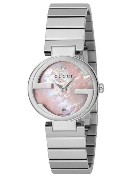 Gucci Interlocking Quartz Watch For Women - YA133505 Authentic Buy Shop Now