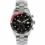 Emporio Armani Chronograph Black Dial Silver Stainless Steel Watch For Men - AR5855 Authentic Buy Shop Now