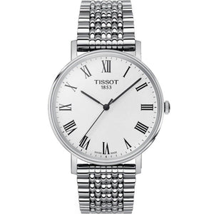 Tissot T Classic Everytime White Dial Silver Mesh Bracelet Watch For Men - T109.410.11.033.00 Authentic Buy Shop Now