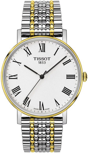 Tissot Everytime Medium White Dial Two Tone Mesh Bracelet Watch For Men - T109.410.22.033.00 Authentic Buy Shop Now