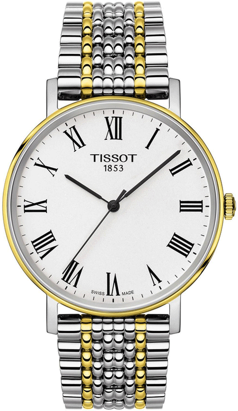 Tissot Everytime Medium White Dial Two Tone Mesh Bracelet Watch For Men - T109.410.22.033.00 Authentic Buy Shop Now
