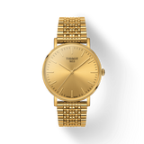 Tissot T Classic Everytime Medium Gold Dial Gold Mesh Bracelet Watch For Men - T109.410.33.021.00 Authentic Buy Shop Now