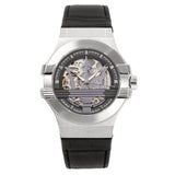 Maserati Potenza Automatic Black Dial Black Leather Strap Watch For Men - R8821108038 Authentic Buy Shop Now