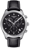 Tissot PR 100 Chronograph Black Dial Black Leather Strap Watch For Men - T101.417.16.051.00 Authentic Buy Shop Now