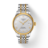 Tissot T Classic Le Locle Powermatic 80 Silver Dial Two Tone Steel Strap Watch For Men - T0064072203301 Authentic Buy Shop Now